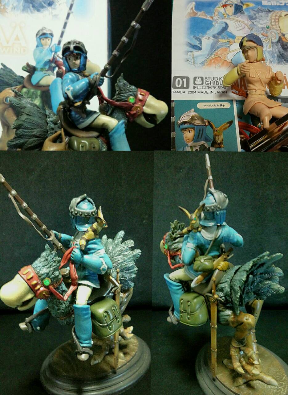 風の谷のナウシカ プラモ改造 カイに乗るナウシカ画像5