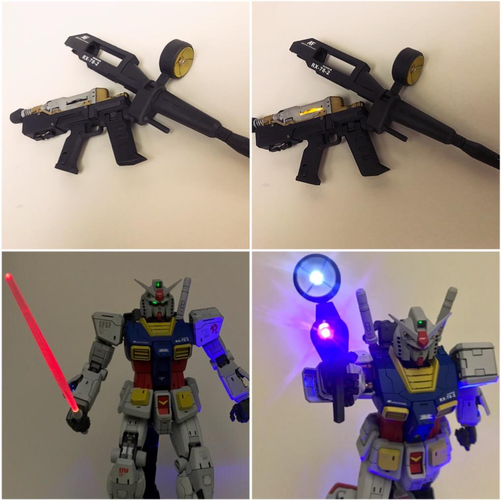 Perfect Grade Gundam RX-78-2フルセットLED改造画像4
